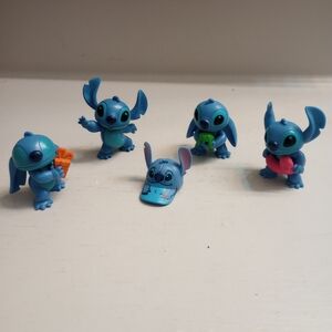Disney Lilo And Stitch Littles Bundle Of 5 Mini Stitch Figures